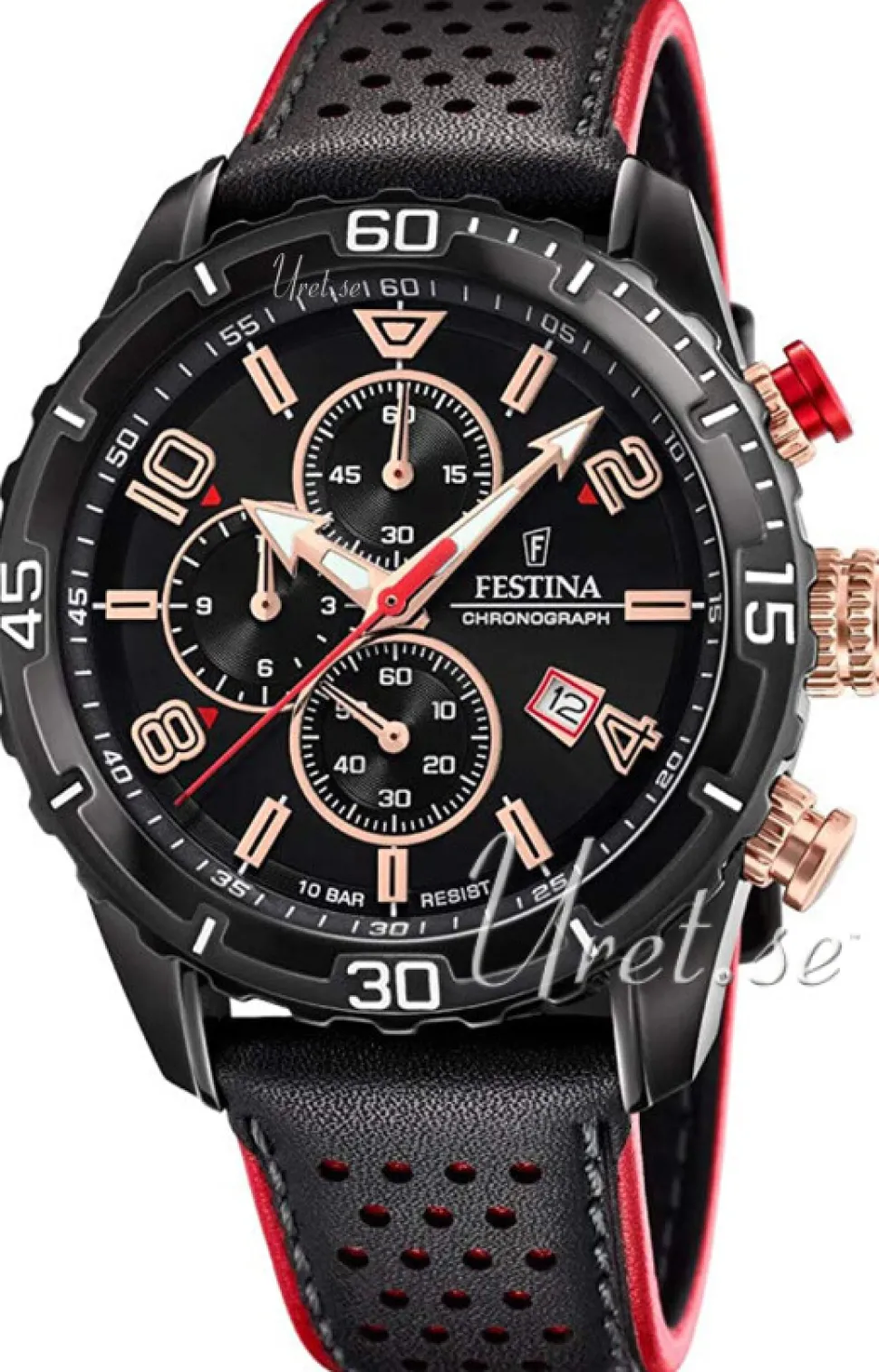 Svart/Läder Ø45 mm