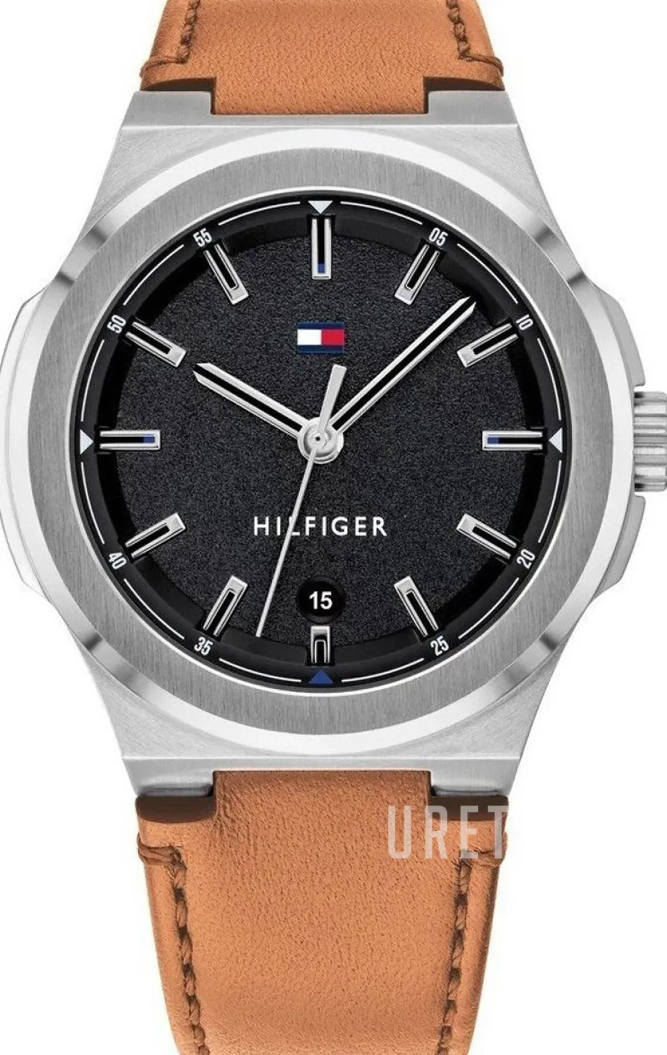 Svart/Läder Ø39 mm