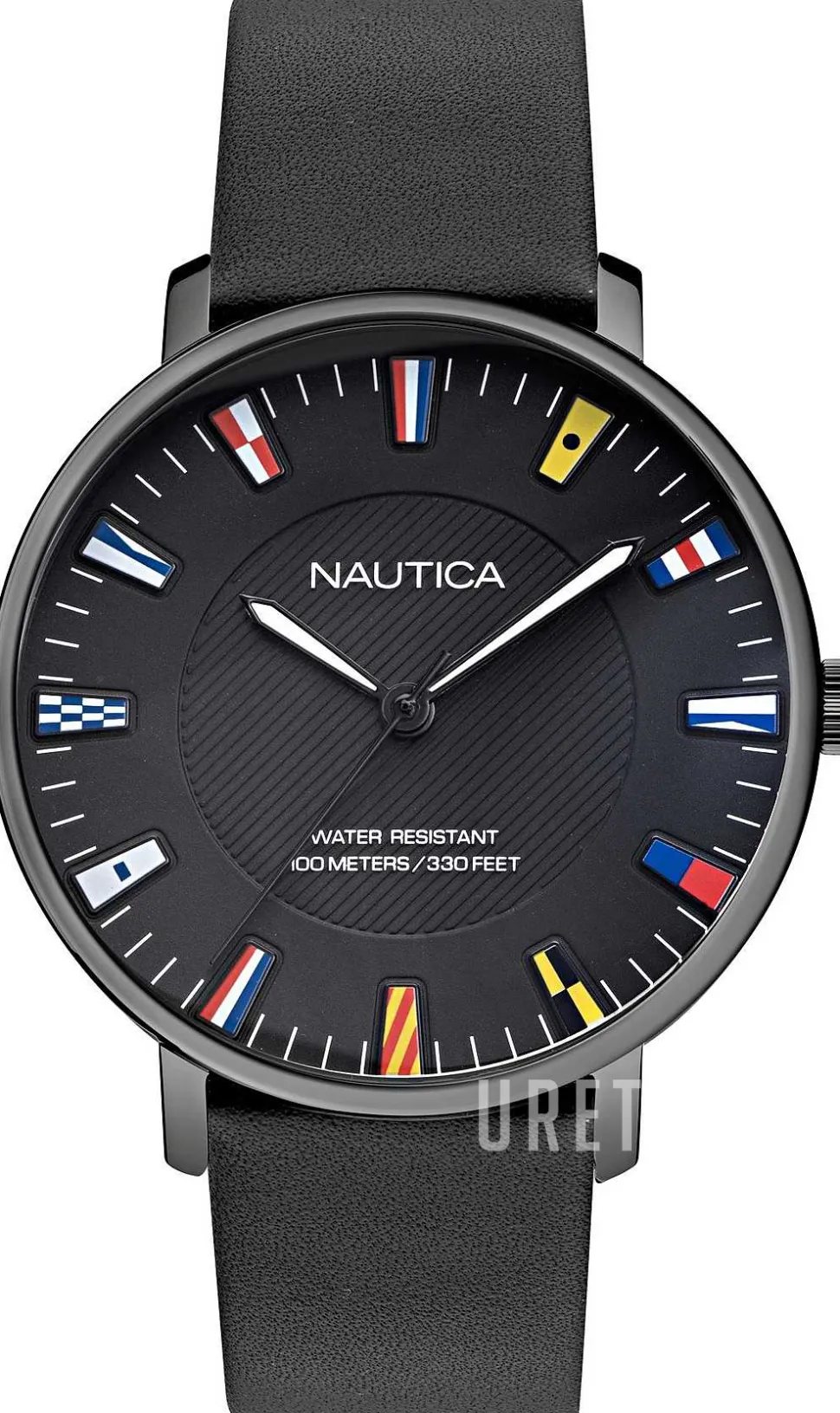 Svart/Läder Ø43 mm