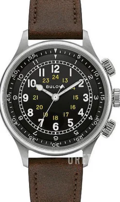 Svart/Läder Ø42 mm