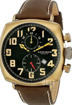 Svart/Läder Ø46 mm