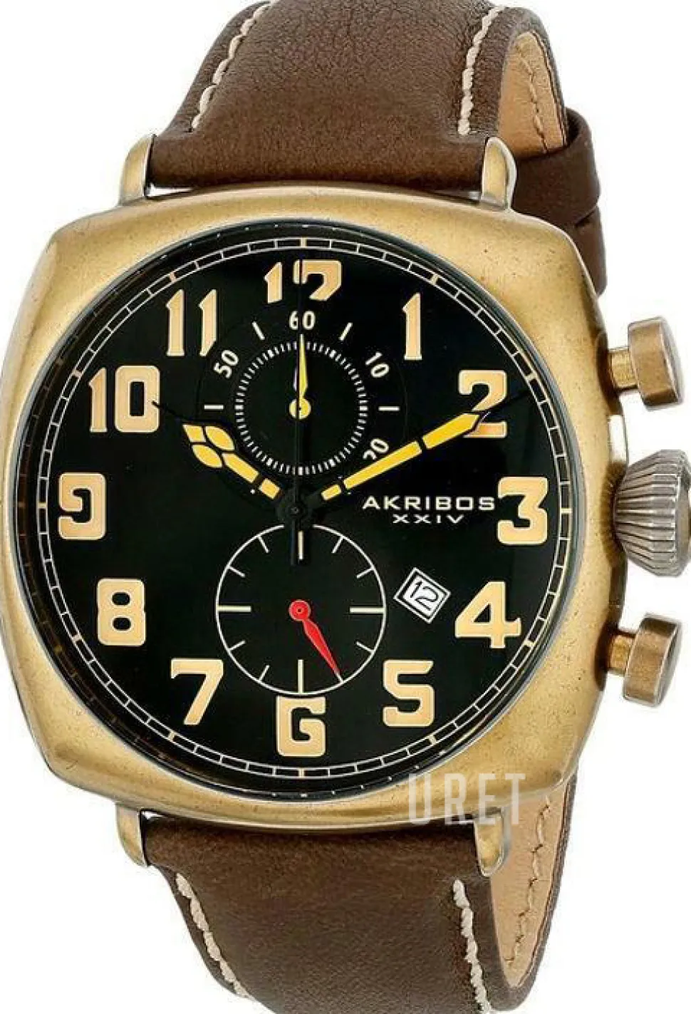 Svart/Läder Ø46 mm