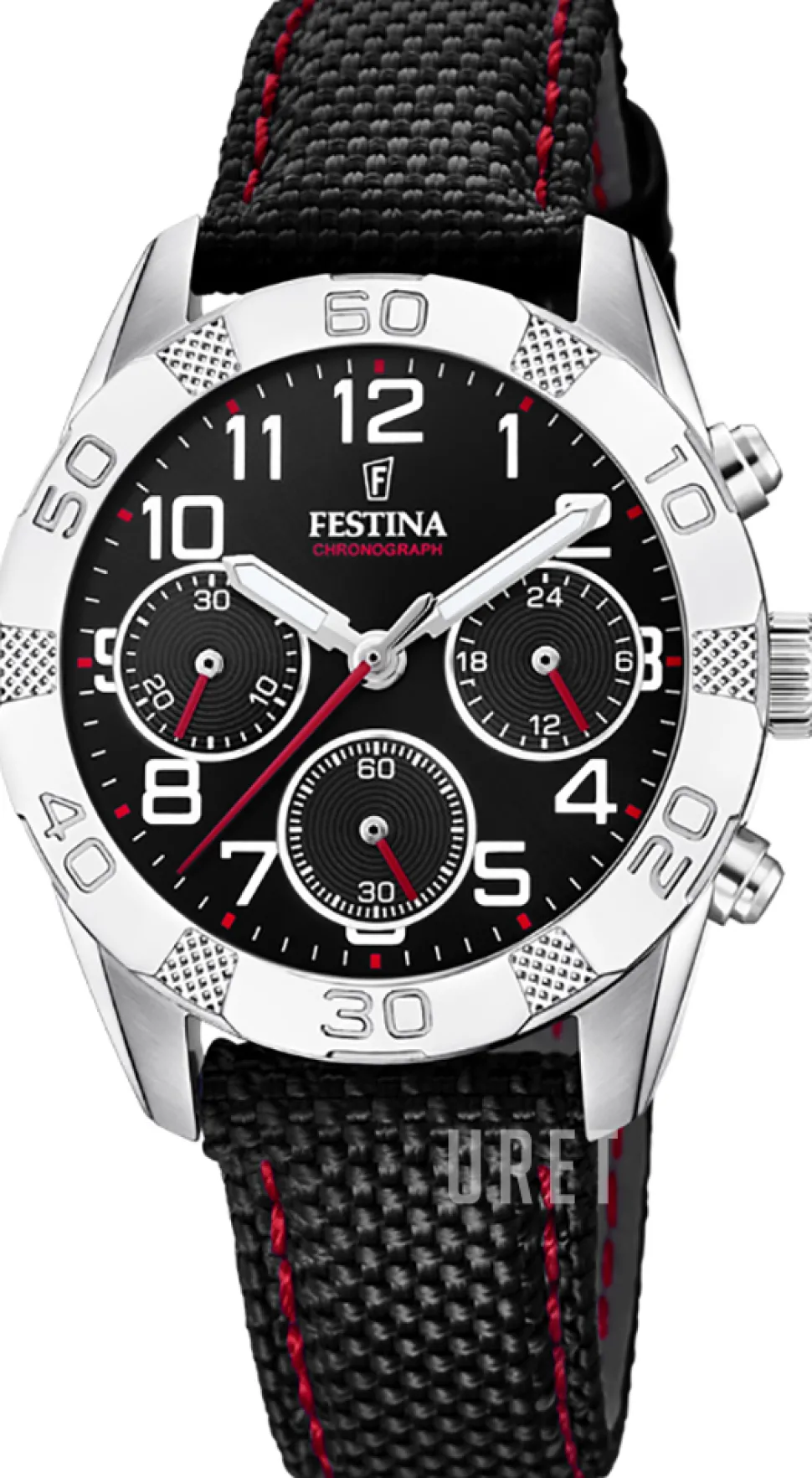 Svart/Läder Ø36 mm