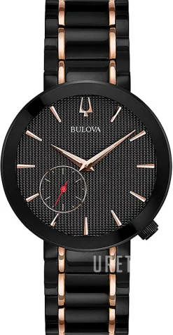 Svart/Roséguldstonat stål