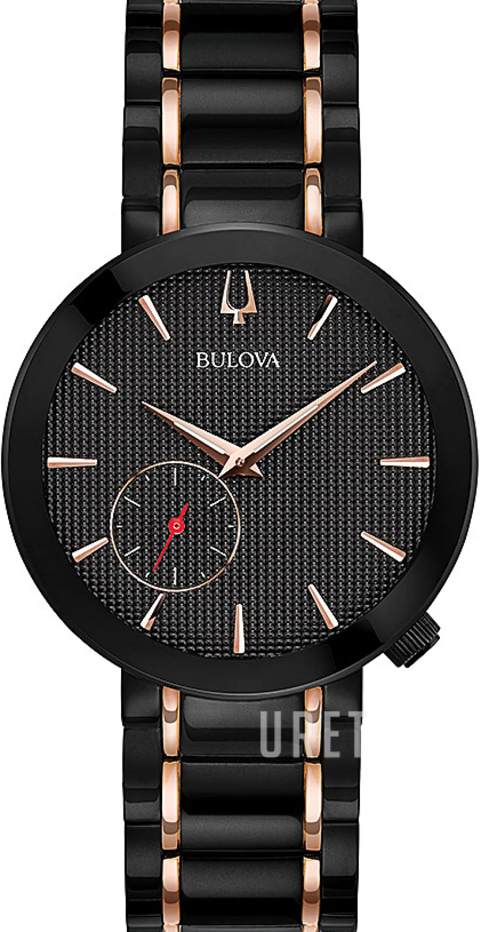 Svart/Roséguldstonat stål