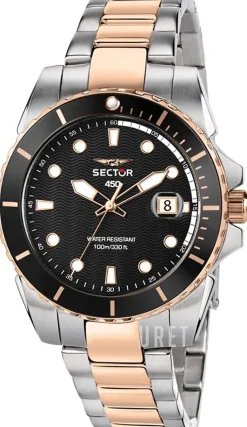 Svart/Roséguldstonat stål Ø41 mm