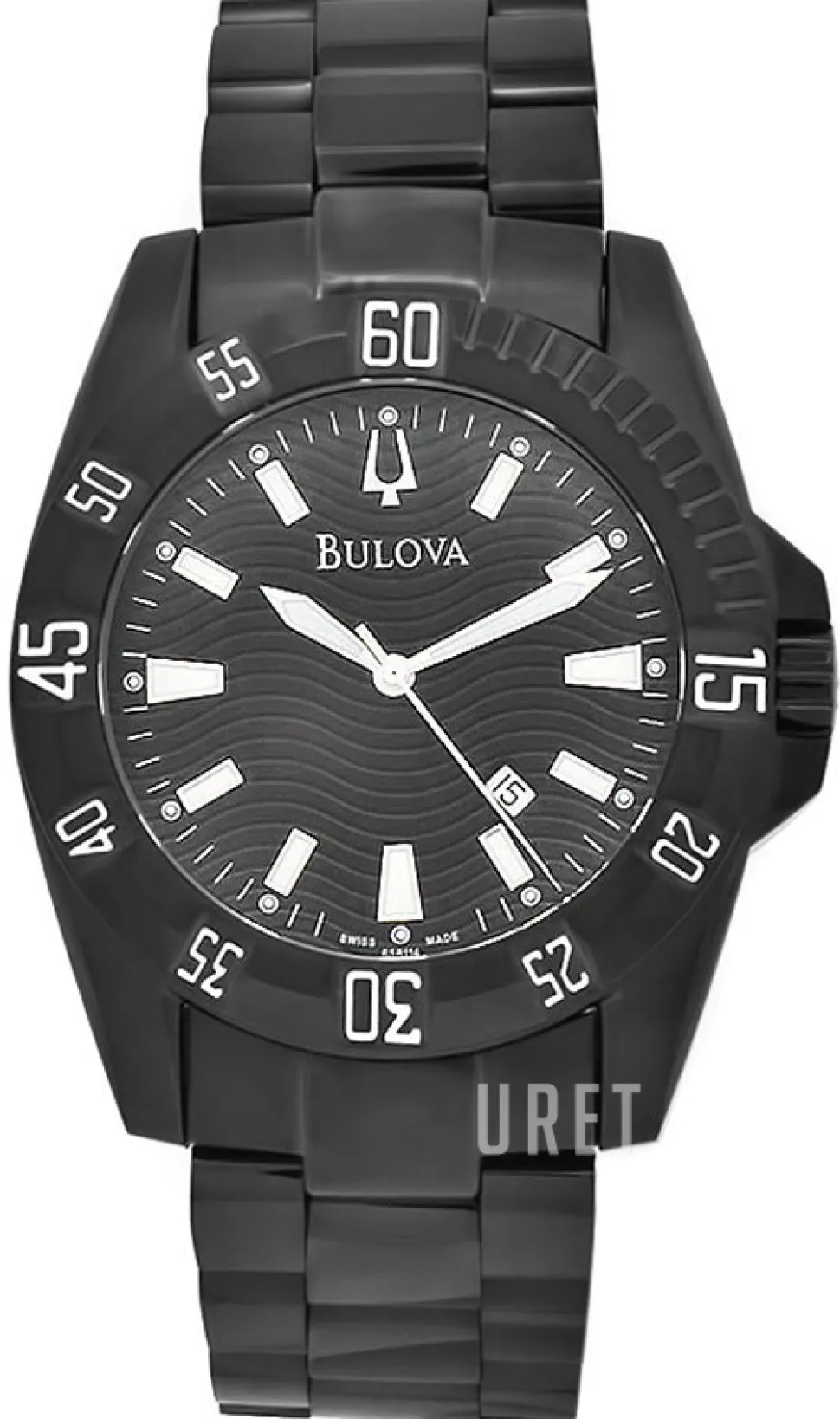 Svart/Stål Ø43.5 mm