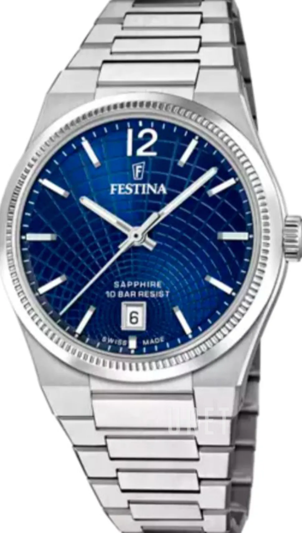 Swiss Made Blå/Stål Ø35 mm