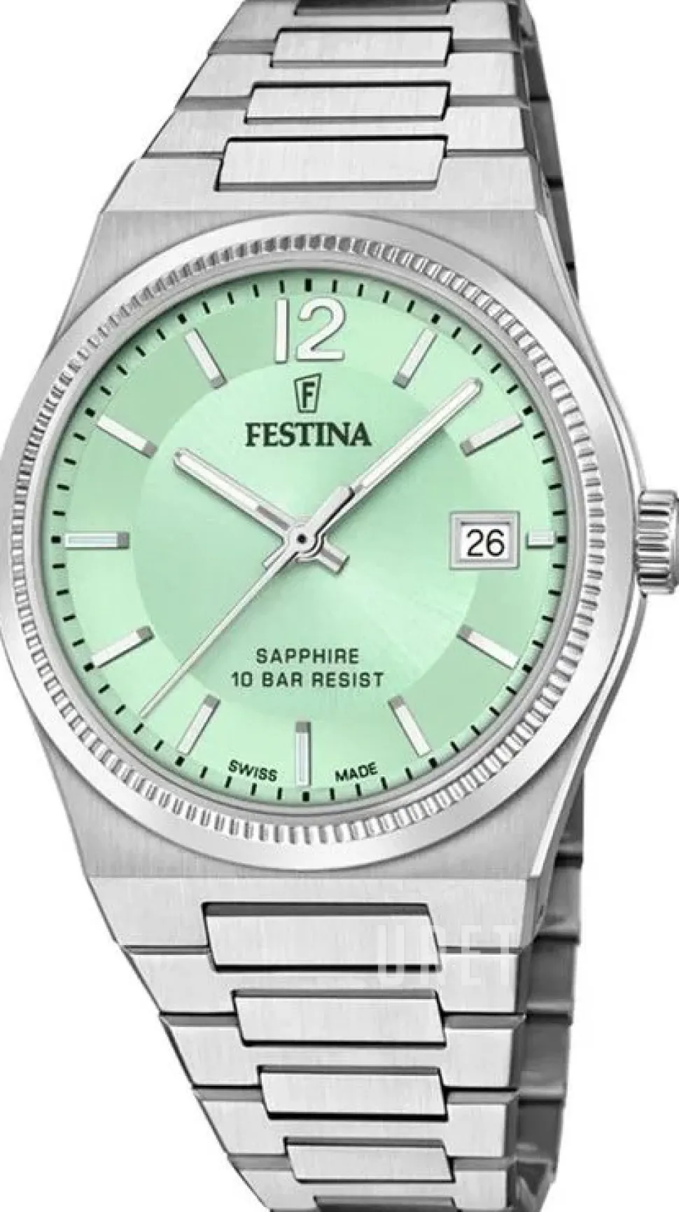 Swiss Made Grön/Stål Ø35 mm