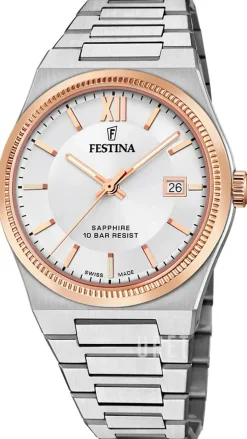 Swiss Made Silverfärgad/Stål Ø40 mm