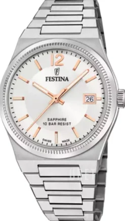 Swiss Made Silverfärgad/Stål Ø35 mm