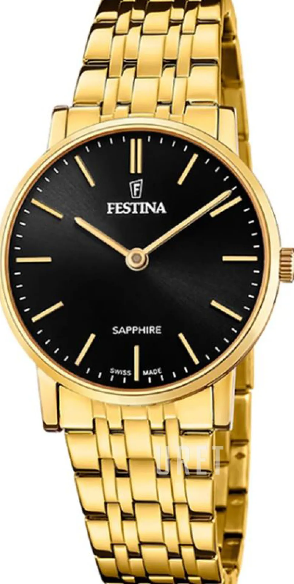 Swiss Made Svart/Gulguldtonat stål Ø29.3 mm