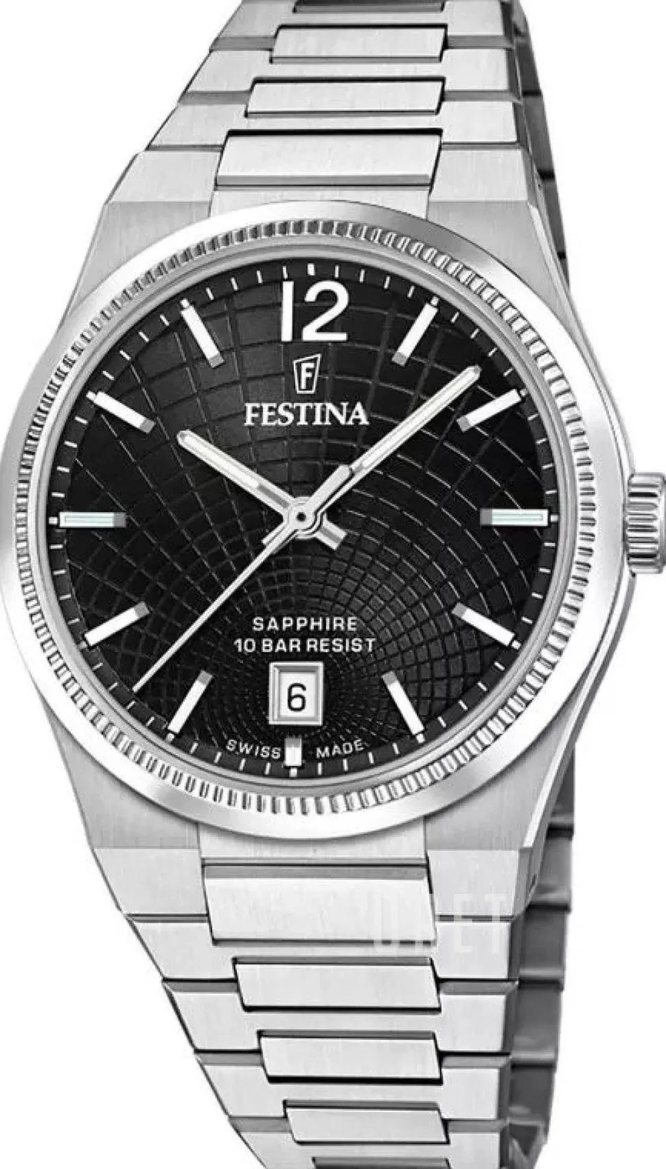 Swiss Made Svart/Stål Ø35 mm