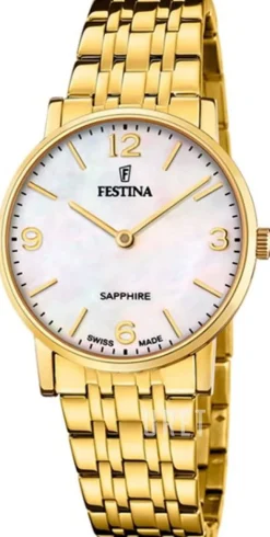 Swiss Made Vit/Gulguldtonat stål Ø29.3 mm