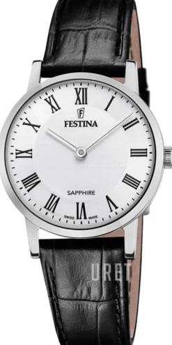 Swiss Made Vit/Läder Ø29.3 mm