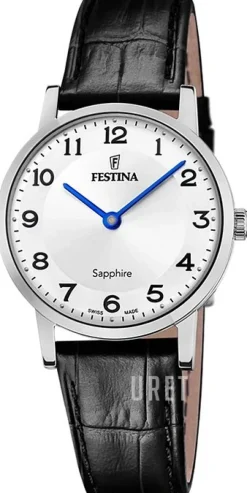 Swiss Made Vit/Läder Ø29.3 mm