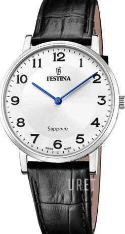 Swiss Made Vit/Läder Ø39.9 mm