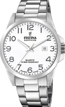 Swiss Made Vit/Stål Ø41 mm