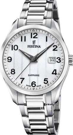 Swiss Made Vit/Stål Ø37.5 mm