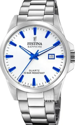 Swiss Made Vit/Stål Ø41 mm