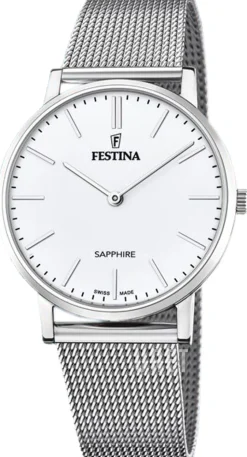 Swiss Made Vit/Stål Ø39 mm