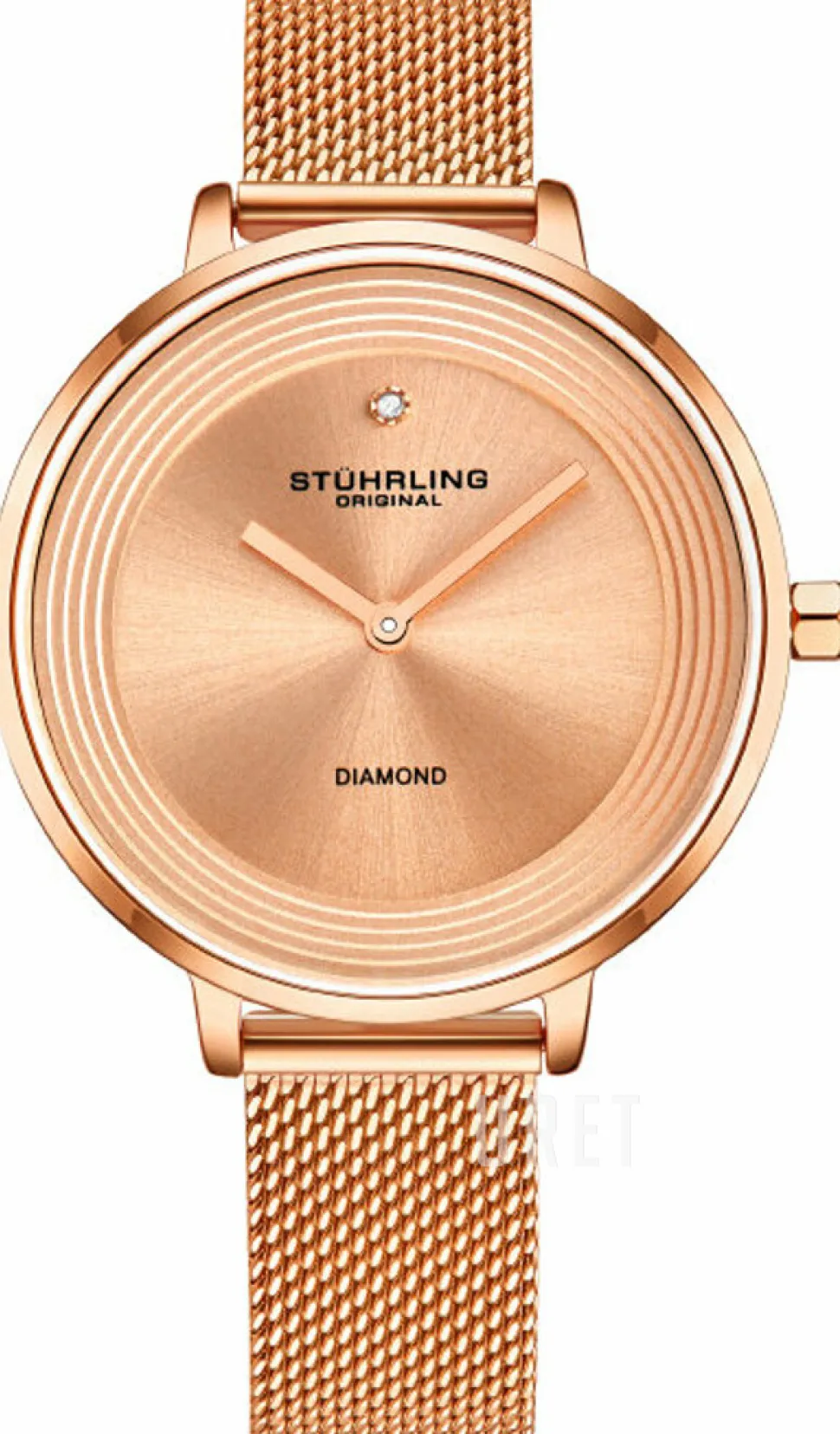 Symphony Roséguldstonad/Roséguldstonat stål Ø37 mm