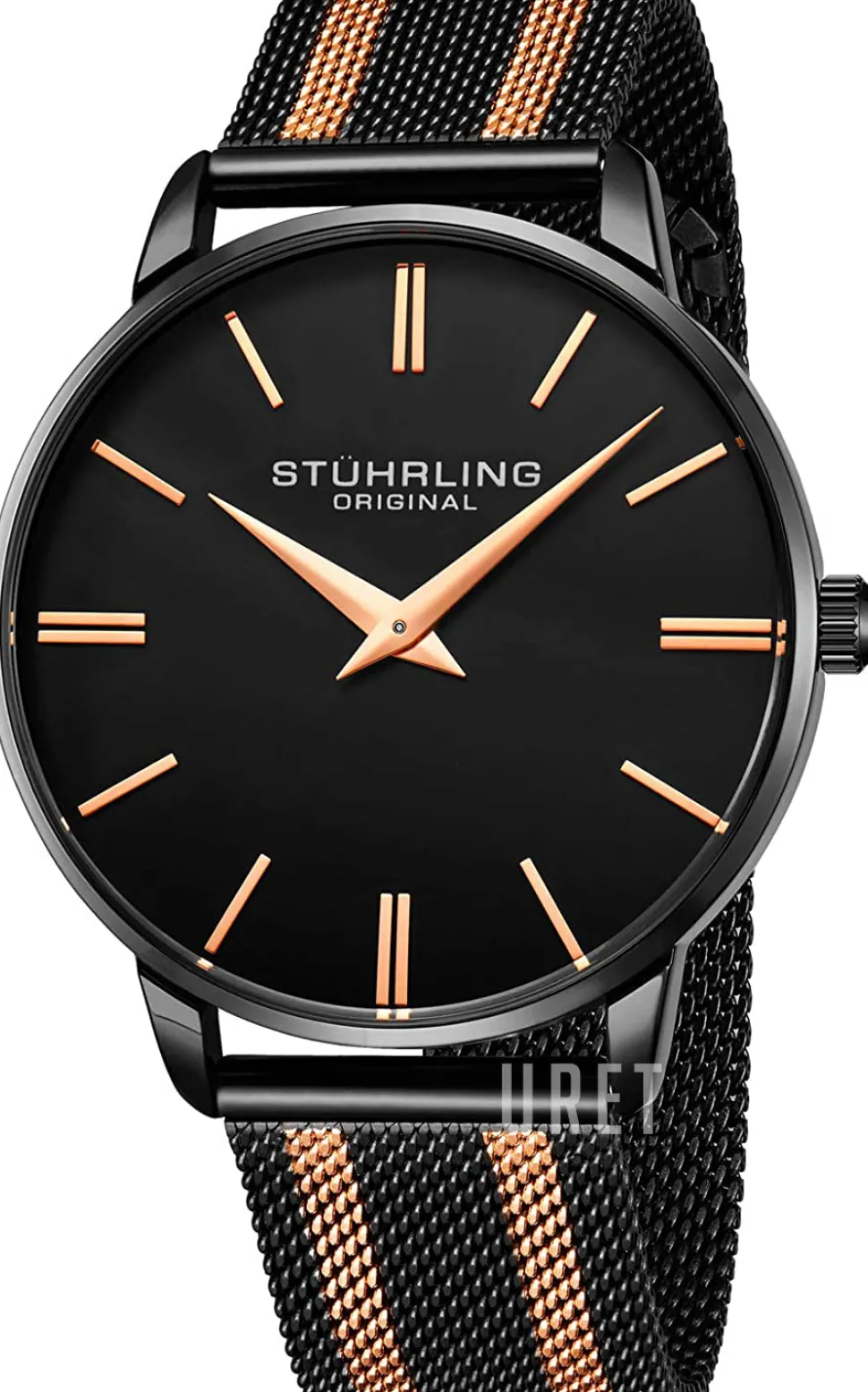 Symphony Svart/Roséguldstonat stål Ø42 mm