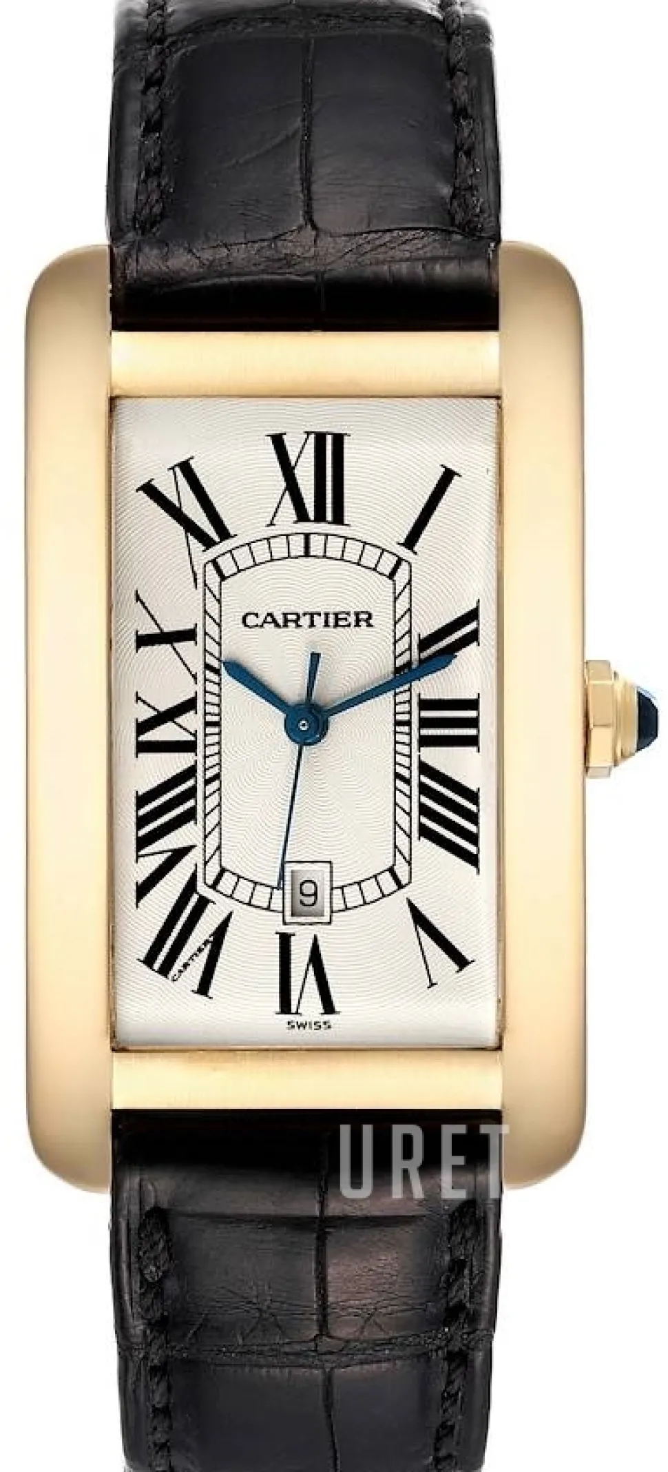 Tank Americaine Large Vit/Läder 45.1x26.6 mm