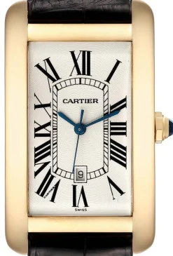 Tank Americaine Large Vit/Läder 45.1x26.6 mm