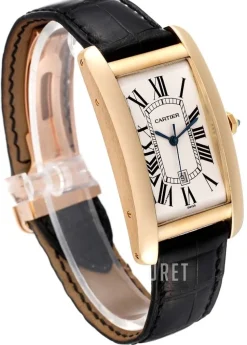 Tank Americaine Large Vit/Läder 45.1x26.6 mm