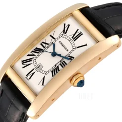 Tank Americaine Large Vit/Läder 45.1x26.6 mm