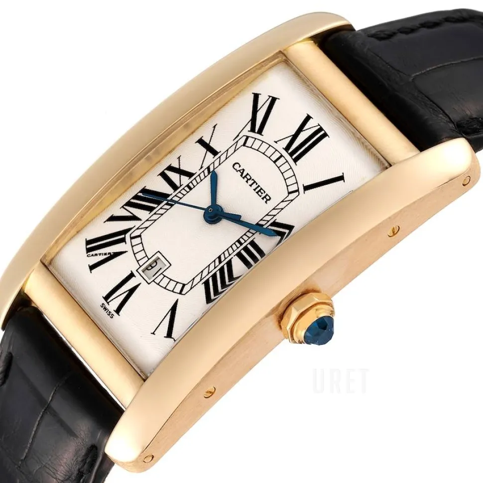 Tank Americaine Large Vit/Läder 45.1x26.6 mm