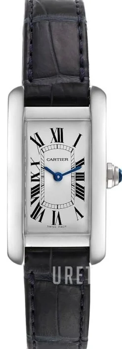 Tank Americaine Silverfärgad/Läder 34.8x19 mm