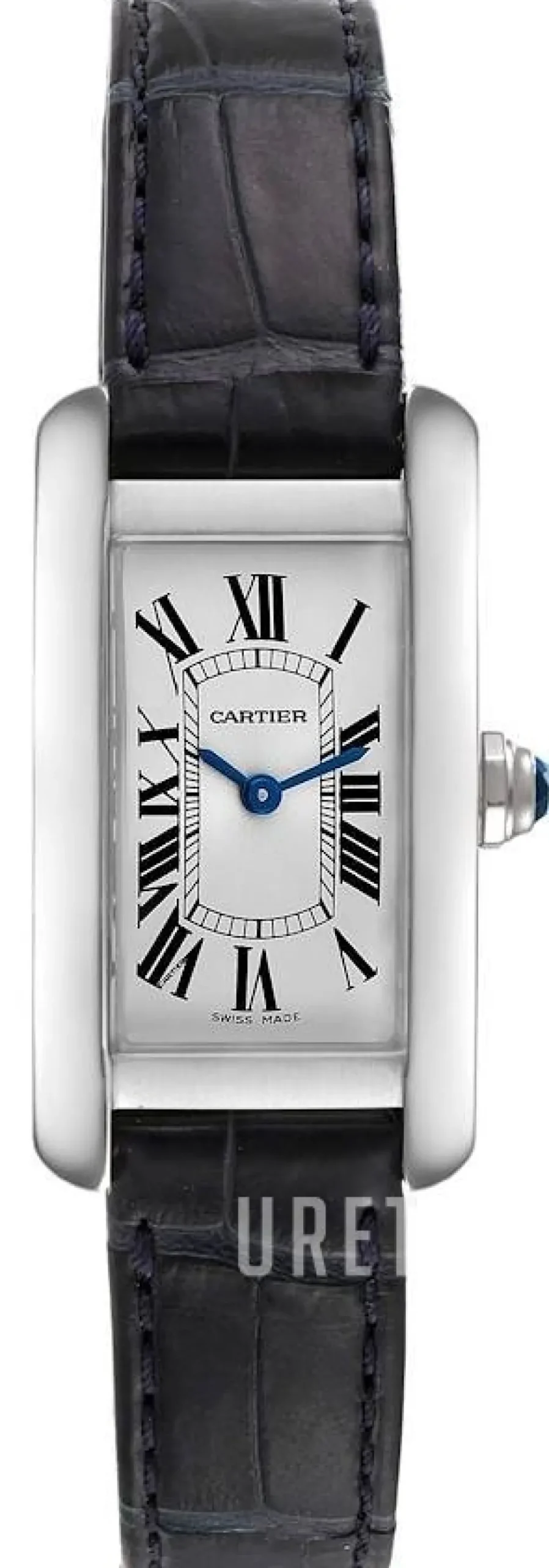 Tank Americaine Silverfärgad/Läder 34.8x19 mm