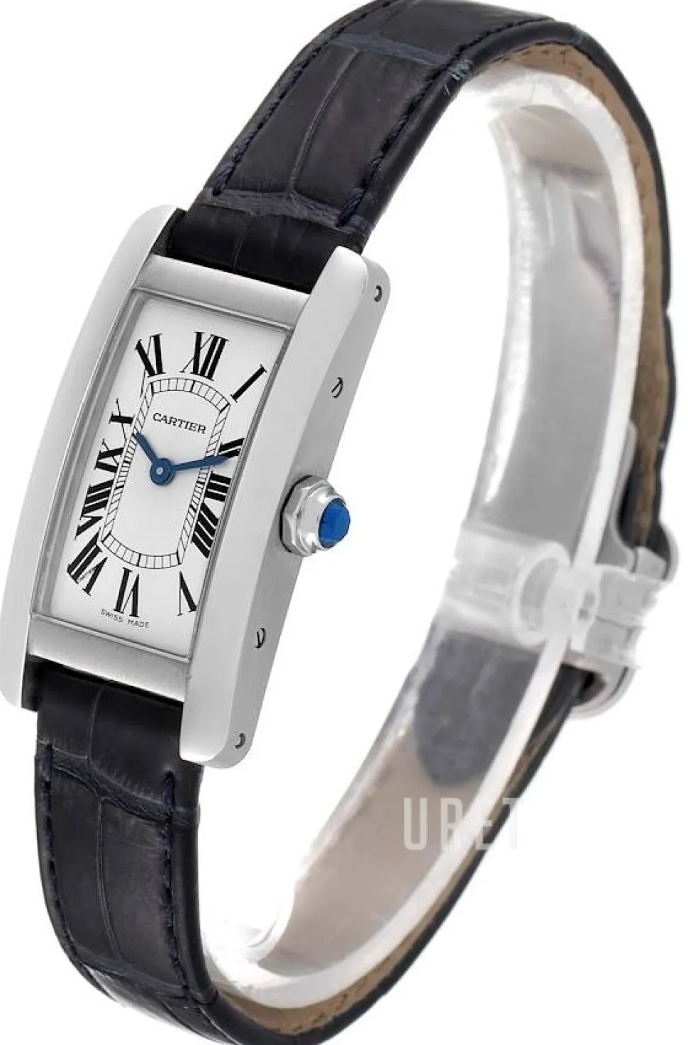 Tank Americaine Silverfärgad/Läder 34.8x19 mm