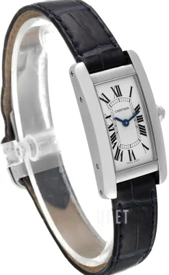 Tank Americaine Silverfärgad/Läder 34.8x19 mm