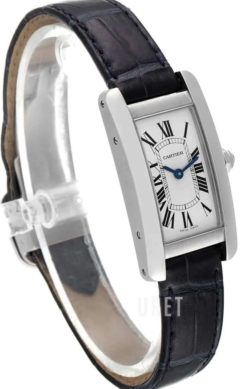 Tank Americaine Silverfärgad/Läder 34.8x19 mm