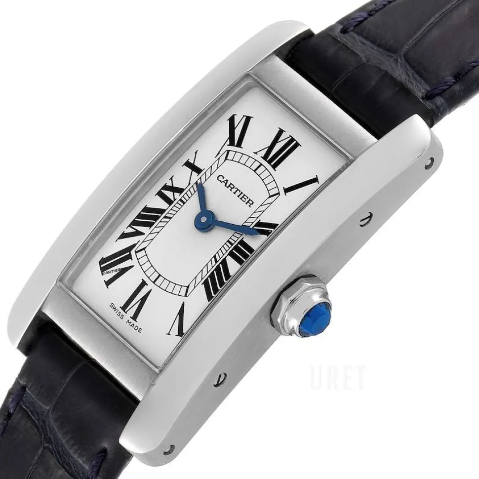 Tank Americaine Silverfärgad/Läder 34.8x19 mm