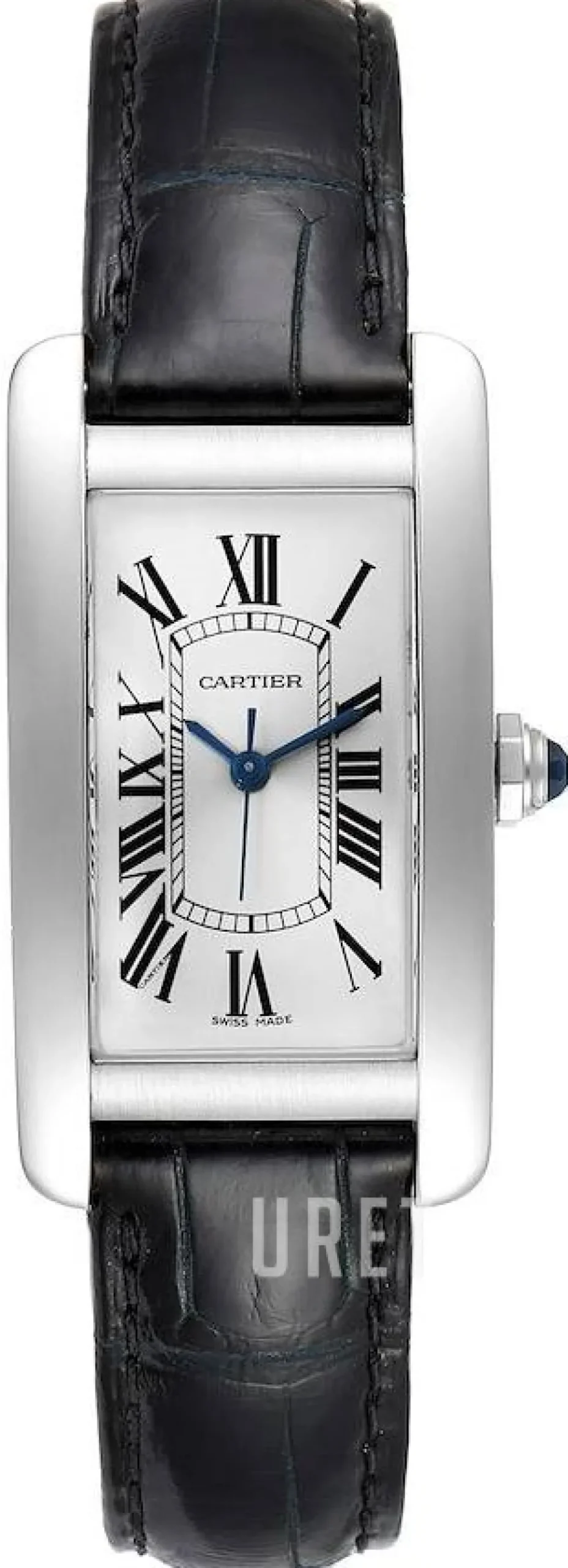 Tank Americaine Silverfärgad/Läder 41.6x22.5 mm