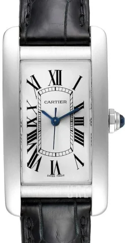 Tank Americaine Silverfärgad/Läder 41.6x22.5 mm