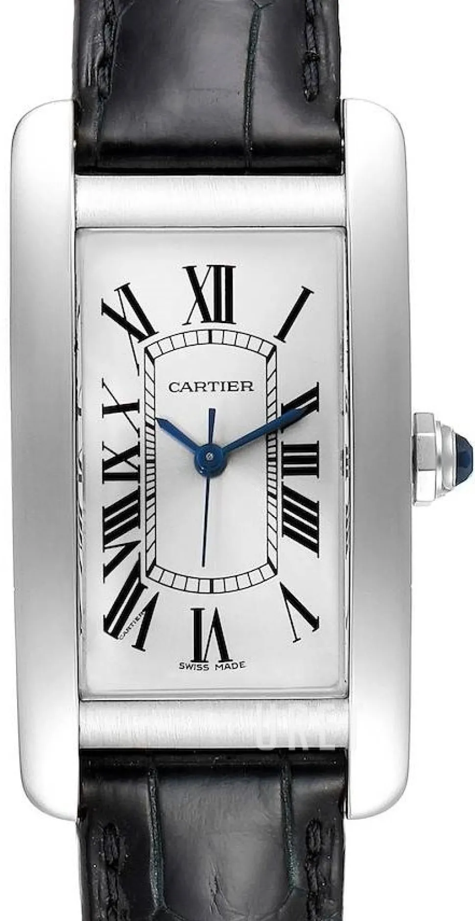 Tank Americaine Silverfärgad/Läder 41.6x22.5 mm