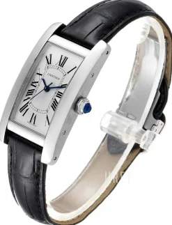 Tank Americaine Silverfärgad/Läder 41.6x22.5 mm