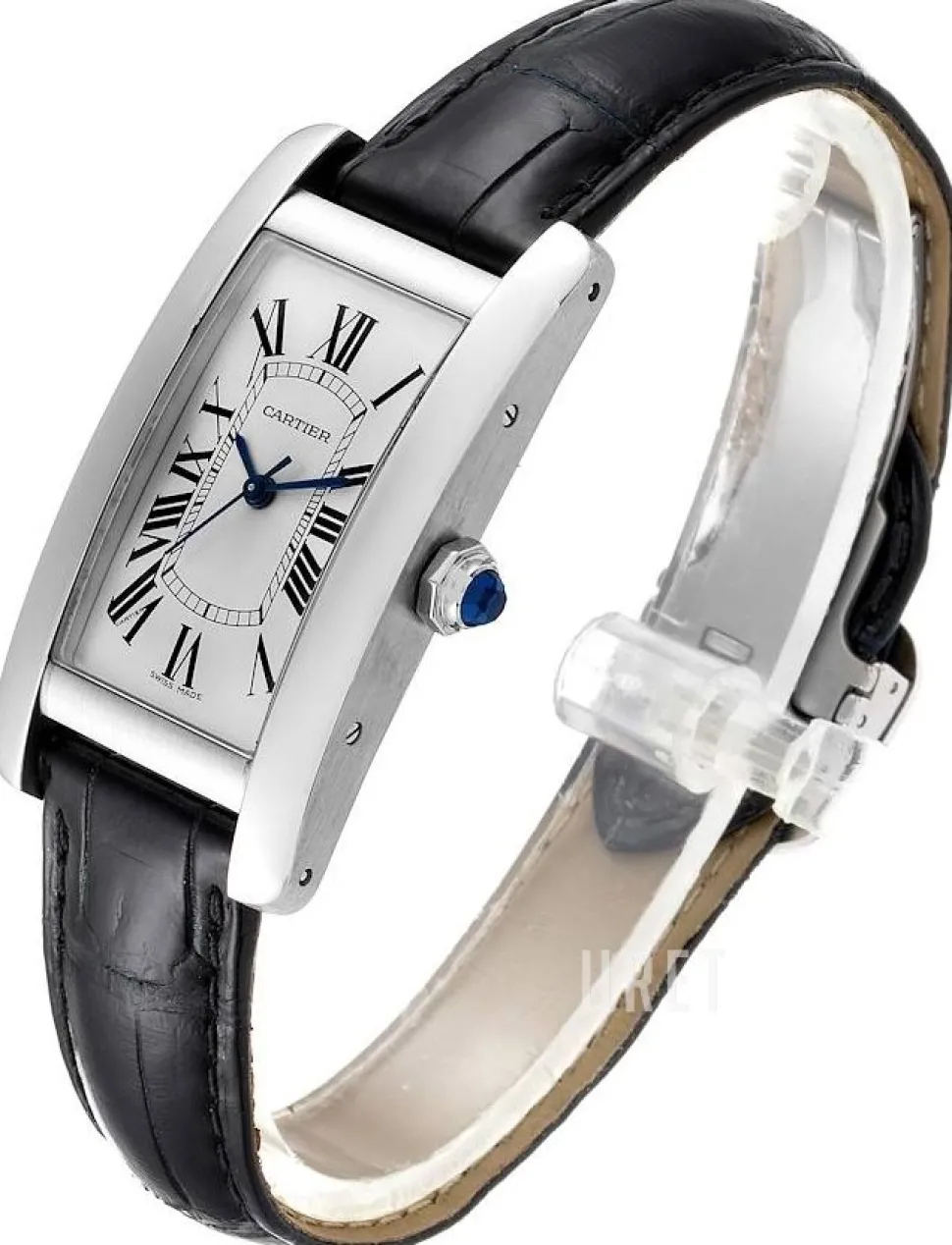 Tank Americaine Silverfärgad/Läder 41.6x22.5 mm