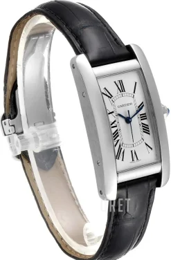 Tank Americaine Silverfärgad/Läder 41.6x22.5 mm