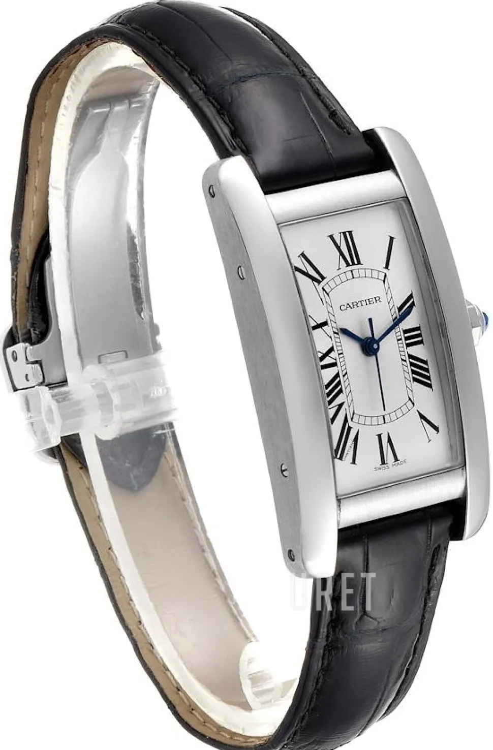 Tank Americaine Silverfärgad/Läder 41.6x22.5 mm