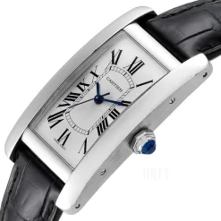 Tank Americaine Silverfärgad/Läder 41.6x22.5 mm