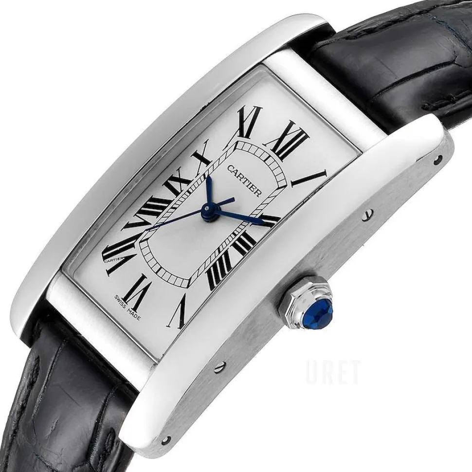 Tank Americaine Silverfärgad/Läder 41.6x22.5 mm