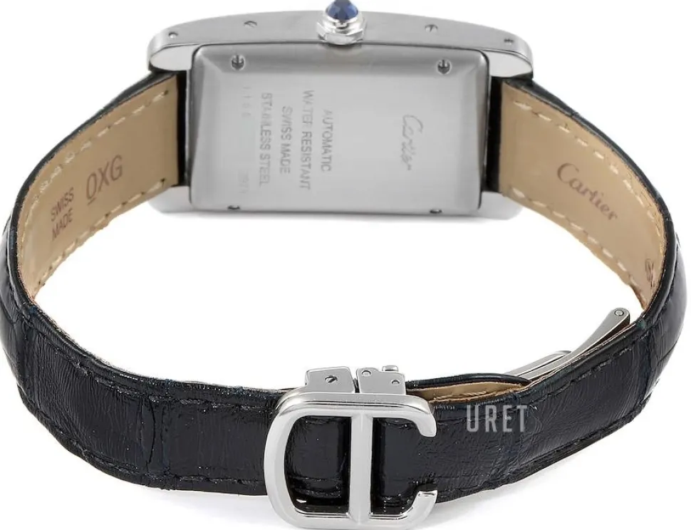 Tank Americaine Silverfärgad/Läder 41.6x22.5 mm