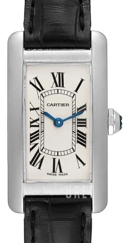 Tank Americaine Small Silverfärgad/Läder 34.8x19 mm