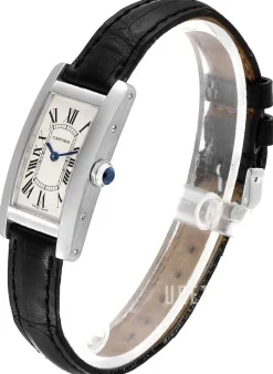 Tank Americaine Small Silverfärgad/Läder 34.8x19 mm